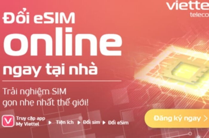 Hướng dẫn đăng ký eSIM Viettel online tại nhà chỉ 25k