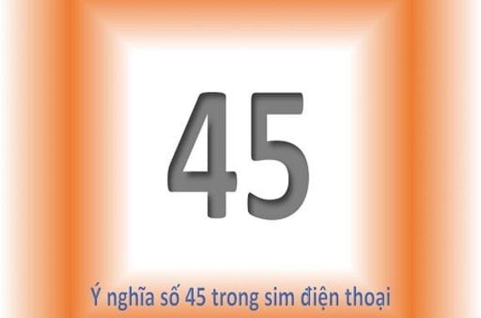 Ý nghĩa số 45 là gì? Tìm hiểu về số may mắn trong đời sống và phong thuỷ