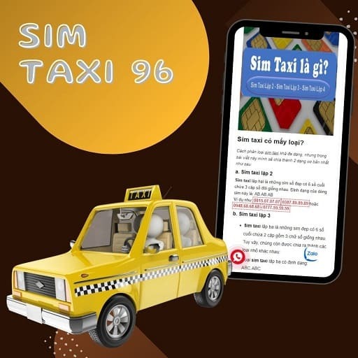 sim taxi duoi 96